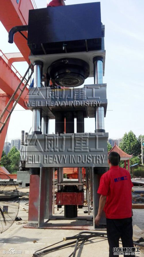 1200吨四柱油压机设计生产耐火砖的液压机